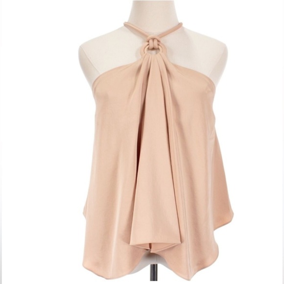 A.L.C. Calypso Halter Tank In Bella Elegant Cream Blush Cami Halter Top NWOT - Picture 4 of 12